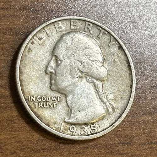 1935-D Washington Silver Quarter VF