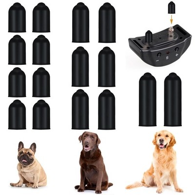 30 Pieces Dog Shock Collar Rubber Tips Training Clickers Safe Prong Black 