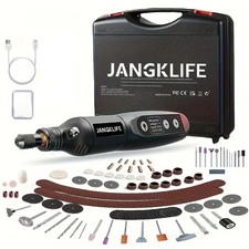 JANGKLIFE USB Cordless Rotary Tool Kit - Engraving, DIY, Rechargeable