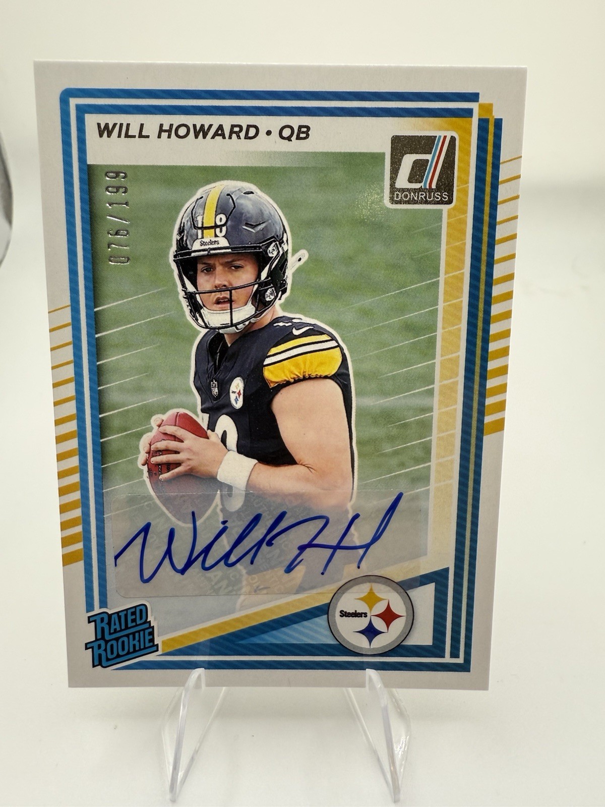 2025 Panini Donruss - Rated Rookie Will Howard #309 Autographs /199 (AU, RC)