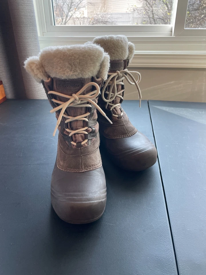 Columbia Techlite Waterproof Suede Winter Boots - Brown - Women 8.5 - Image 2 of 4