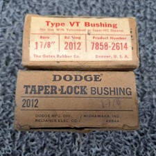 Gates & Dodge 2012 Bushings 1-7/8" Bore. Lot of 2