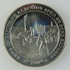 Sterling Silver - U.S. History - 1860 Pony Express - 925 - 39.0 Grams 67.79 per troy oz
