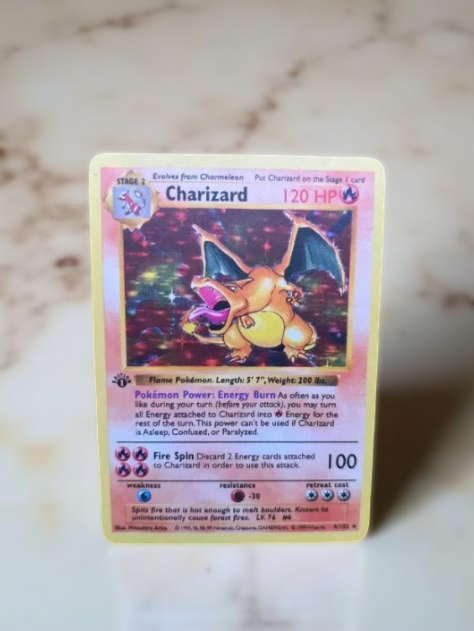 dragon ball super super card game Charizard · Base First Edition #4 (Shadowless) main image 1