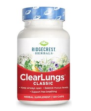 Ridgecrest ClearLungs Classic 120 caps Exp. 6/2029