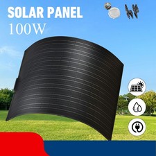 100W Flexibel Solarpanel Mono Solarmodule Kit solaranlage Wohnmobil Boot RV