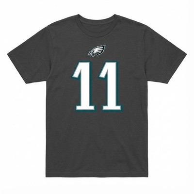 Philadelphia Eagles Majestic T-Shirt Herren Wentz 11 NFL Football Schwarz L
