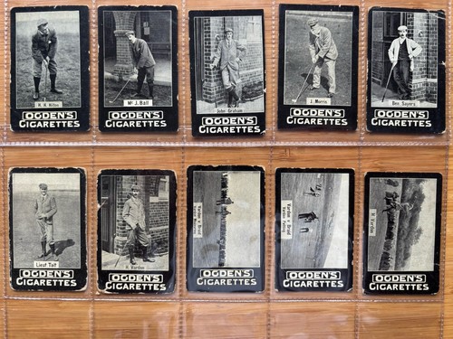 1902 Ogden Tabs Golfers 12 Cards - Tom Morris, Harry Vardon Etc - Picture 3 of 11