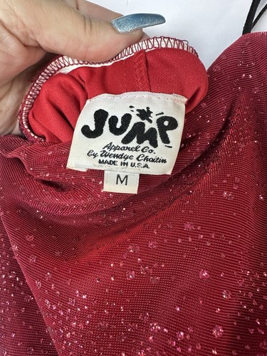 JUMP APPAREL Womens Red Size M Long Dress Jessica Rabbit Fairy Goth Vamp *flaws* - Picture 4 of 9