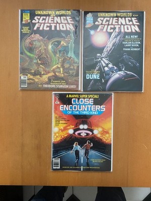 Sci-Fi Magazine Bundle MARVEL / UNKNOWN WORLDS ( WITH FAULTS)