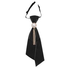 Ties for Women, Womens Girls Bow Tie Adjustable Pre-tied Necktie with Black
