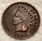 1905 Indian Cent Penny 1C - F/VF - #13718