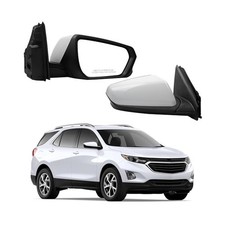 Right Side Mirror Compatible With 18-23 Chevy Equinox White 5 Pins