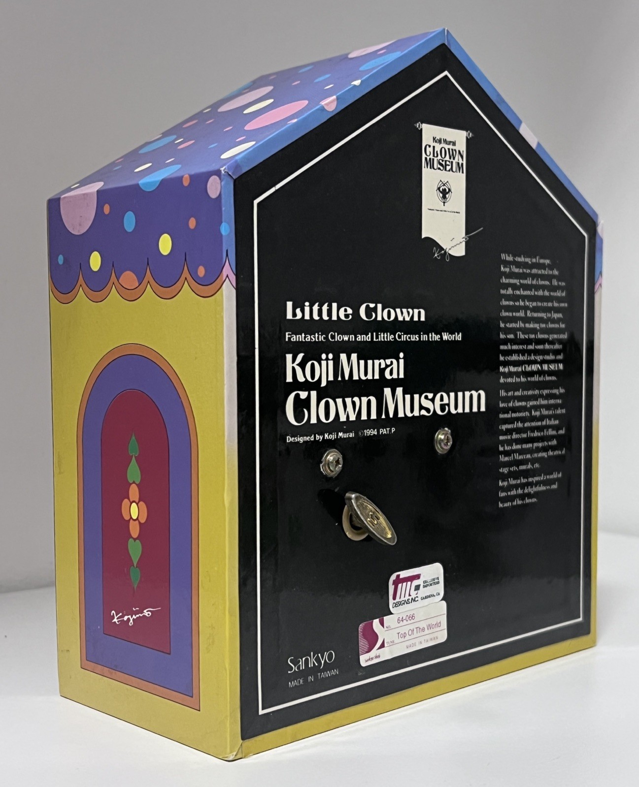 1994 Koji Murai Fantastic Little Clown - Circus SANKYO Animated Music Box Works
