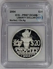 2004 Norfed Silver .999 1oz Liberty ICG PR67DCAM