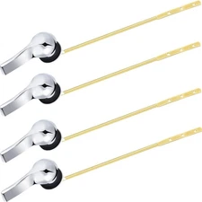 Honoson 4 Pieces Toilet Tank Handle Flush Lever Replacement Universal Flush Leve