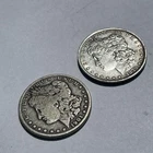 1879 And 1901 (1901 Is An O) Morgan Silver Dollars Circulated