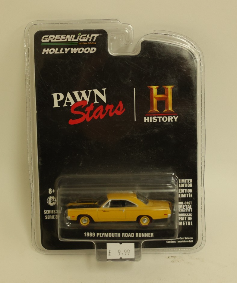 Greenlight History Pawn Stars 1969 Plymouth Road Runner 1:64 scale. Excellent