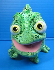 Disney Parks 11" Metallic Green Stuffed Plush Pascal Chameleon Tangled Rapunzel