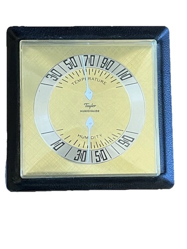 Vintage Taylor Humidiguide Thermometer Hygrometer Tabletop or Wall Mount