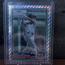 Panini 2023 Stars & Stripes Prizm Maxwell Clark 18U USA #42 Baseball Card