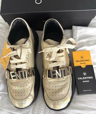 VALENTINO Sheila Ologram Plantinum Women Sneaker Size 10