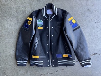 NWT Sacai x Mercedes-AMG Patch Wool Leather Varsity Jacket sz 2
