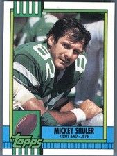 1990 Topps New York Jets Mickey Shuler #460b