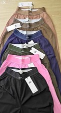 Alo Women's S Track Pants Wide-Leg Pull On Elastic Waist Pockets Multicolor,
