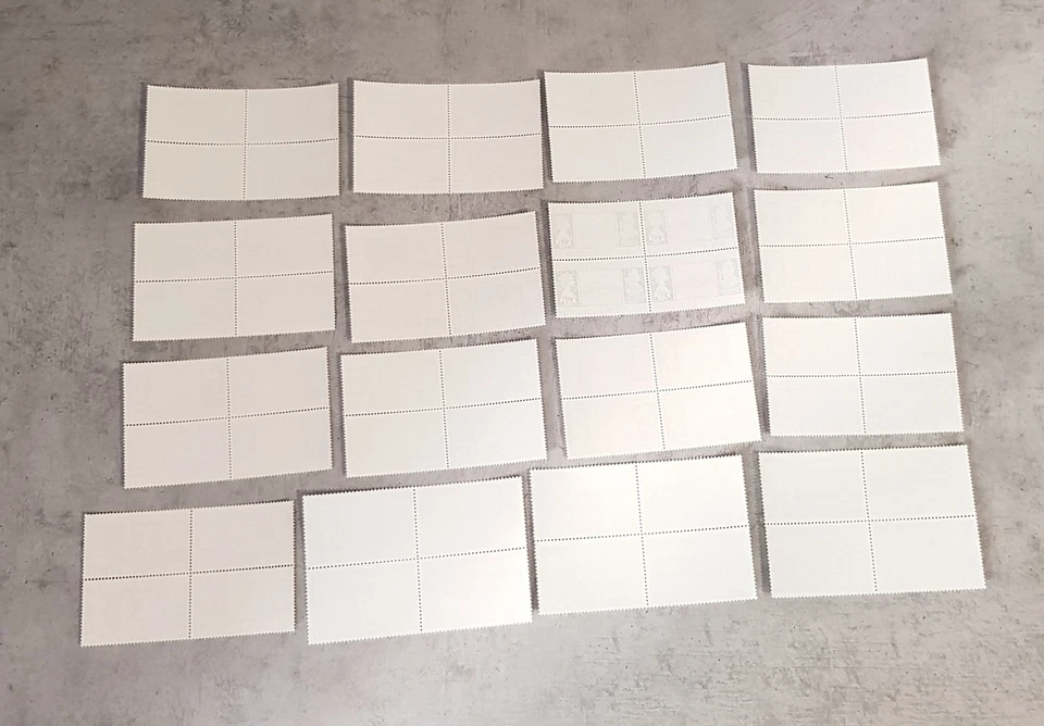 GUERNSEY BAILIWICK -1969-LANDSCAPES-KINGS-QUEEN-COAT OF ARMS IN BLOCKS OF 4 MNH - Image 2 of 2