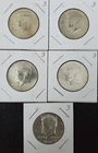 1965 Kennedy Half Dollar 5 Coin Lot. Lot#3