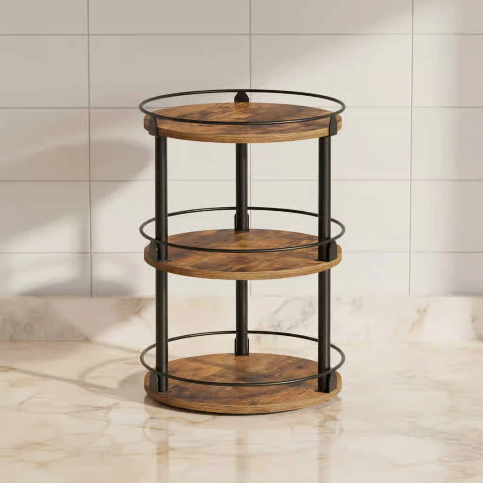 Rotating Seasoning Organizer Space Saving Rotating Seasoning Organizer Raised