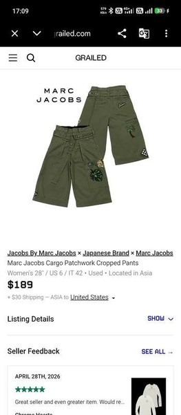 Damen Marc Jacobs Shorts Khaki XS-S
