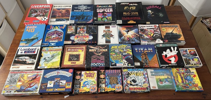 Bundle of 28x boxed Atari ST games - tested & working - UK buyers only