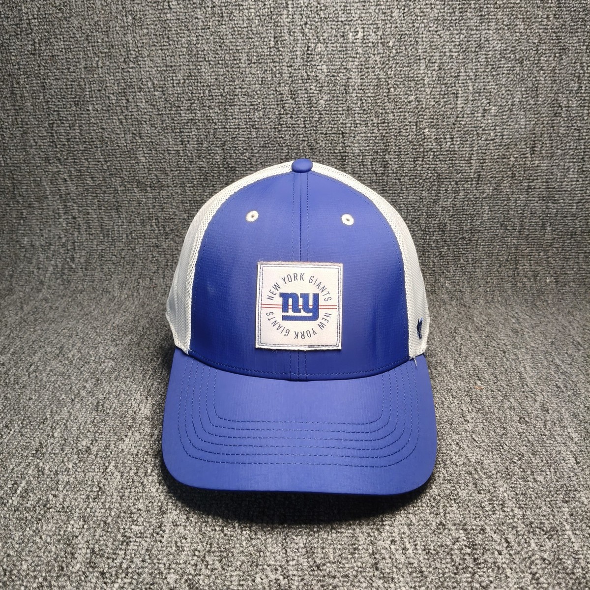 47 Brand New York Giants NFL Trucker Hat Cap Blue White Adjustable Strapback