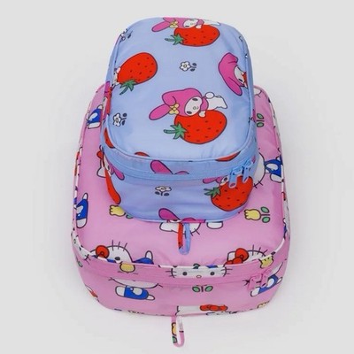 NEW! Baggu x Sanrio  HELLO KITTY & FRIENDS FLORALS  PACKING CUBE SET, Ltd. Ed.