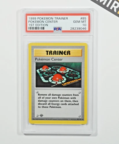 Pokemon PSA 10 Pokemon Center #85 1St Edition Shadowless Base Set 1999 English
