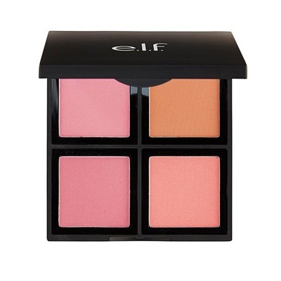 e.l.f. Cosmetics Powder Blush Palette, Four Blush Shades for Beautiful, Long-Las