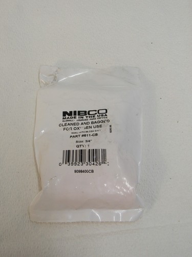 Nibco Sweat Copper Fitting Tee 3/4" Cleaned and Bagged #611-CB