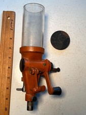 Vintage Lyman  Ideal Orange Powder Measure / Dispenser Metal Lid