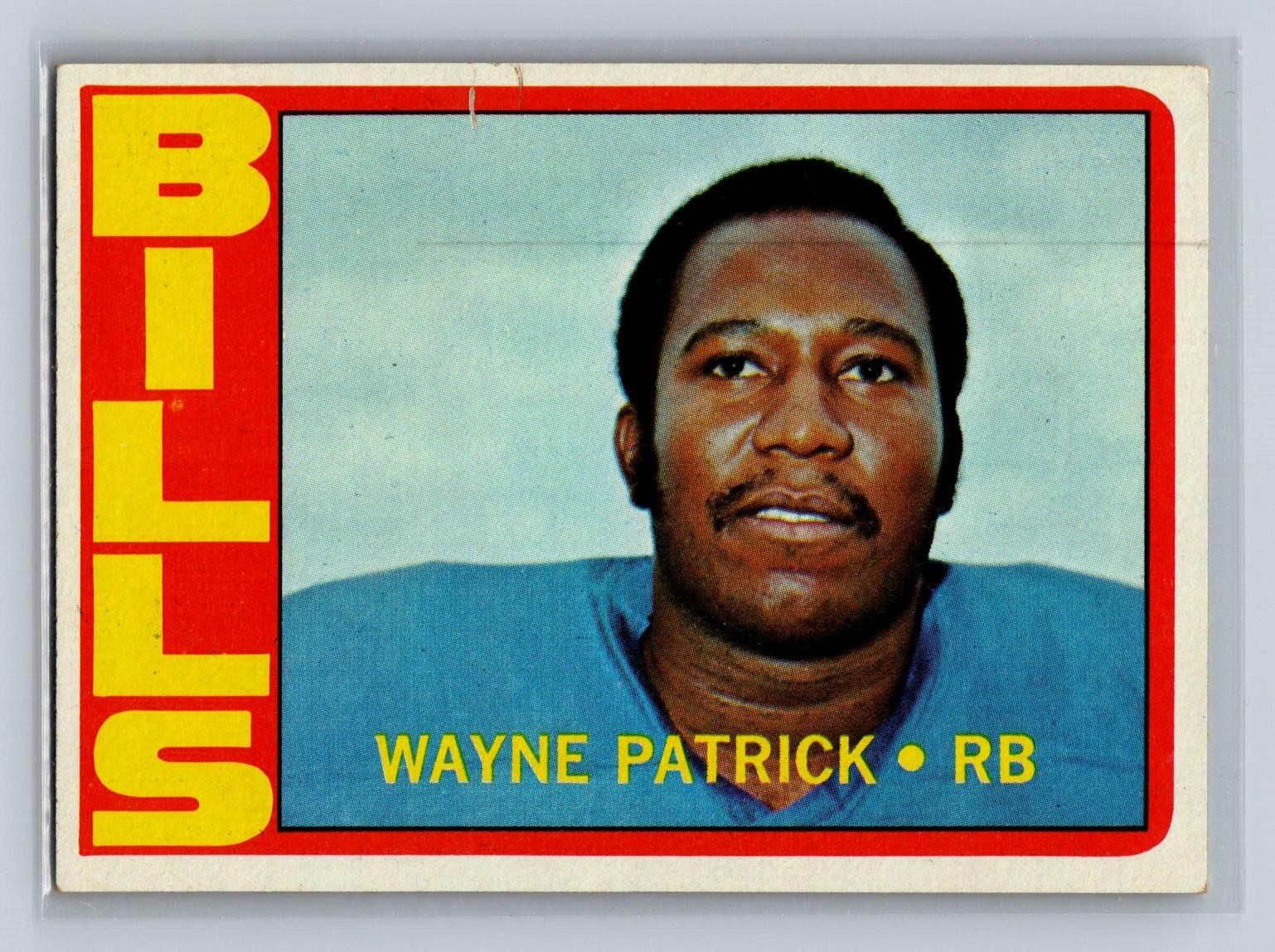 1972 Topps #57 Wayne Patrick RC Buffalo Bills