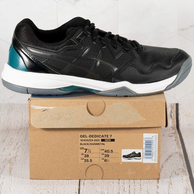 ASICS Gel-Dedicate 7 Black/Gunmetal 7.5 D (M) GEL-DEDICATE 7 | Men | Black/Gunmetal | Tennis Shoes | ASICS  main image 2