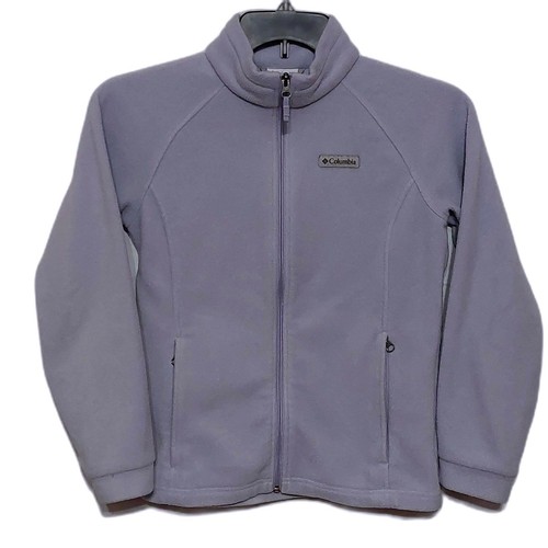 COLUMBIA FULL ZIP LAVENDER FLEECE JACKET YOUTH GIRLS LARGE 14/16