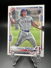 2021 Bowman Draft - #BD-192 Cameron Cauley (RC) Rangers