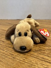 Ty beanie babies BONES the dog 1st edition tush tag 1993 Ty Inc white tag 