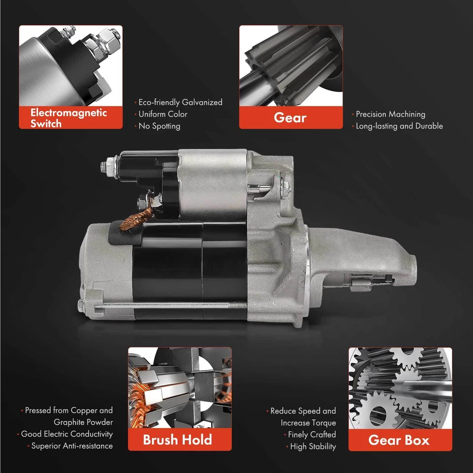 Motor De Arranque Para Subaru Impreza 2002-2007 Saab 9-2X 2005 1.0KW 12V CCW 9Dientes Foto 4 de 4