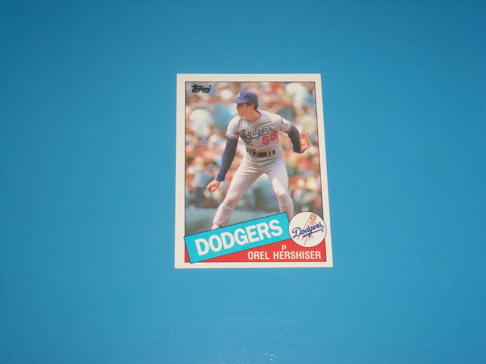 1985 TOPPS BASEBALL ROOKIE OREL HERSHISER DODGERS #493 MINT TOP GRADE