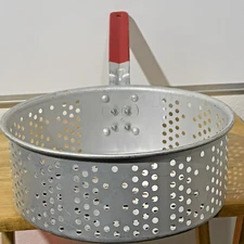 Deep Fryer Basket (6.7 Qt. Aluminum Strainer ONLY)  FITS 10 Qt. FISH FRY POT