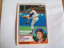 BERT BLYLEVEN CLEVELAND INDIANS TOPPS 1983 BASEBALL CARD #280 MLB BASEBALL