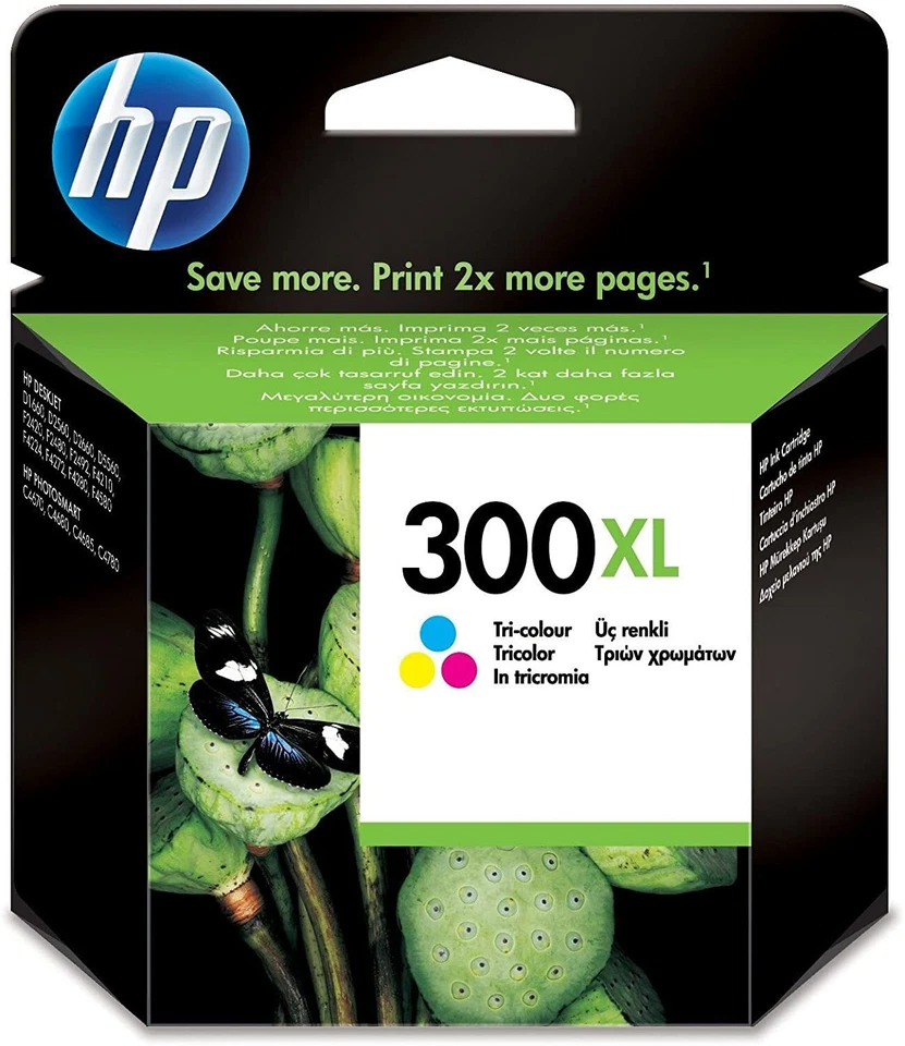 HP 300XL cartouche d'encre Tricolore authentique CC644EE (TVA incluse) - Photo 1/1